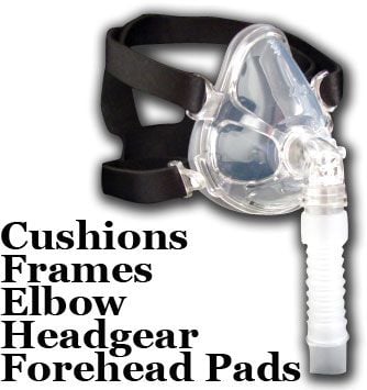 Image 2 of ComfortFit Deluxe Full Face CPAP Mask Replacement Parts