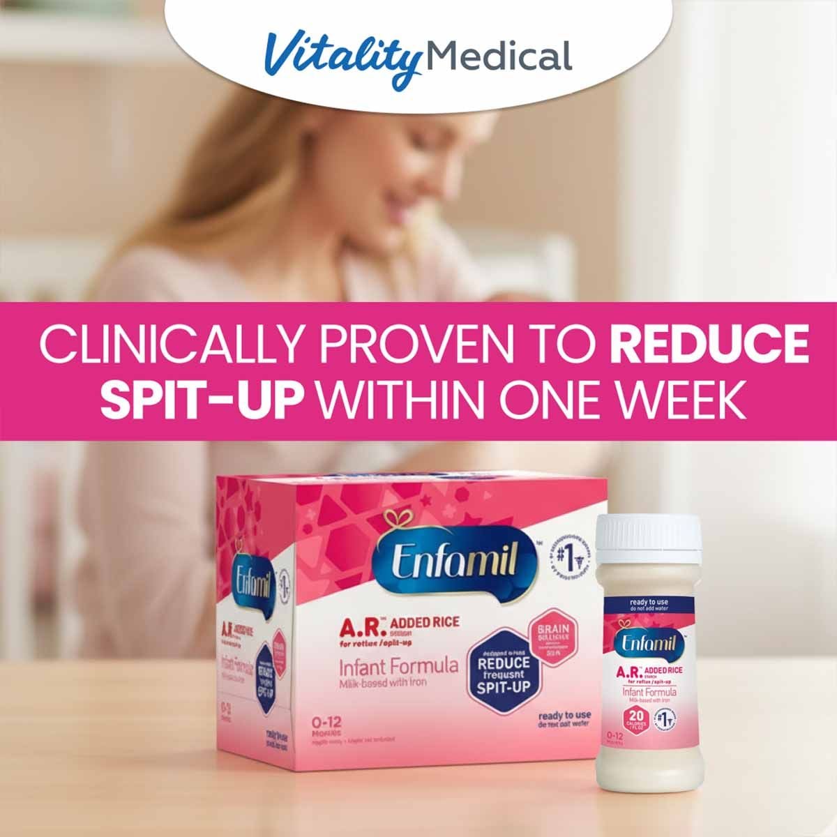 Image 3 of Enfamil A.R. Ready-to-Feed Liquid Formula for Spit Up - Bottles