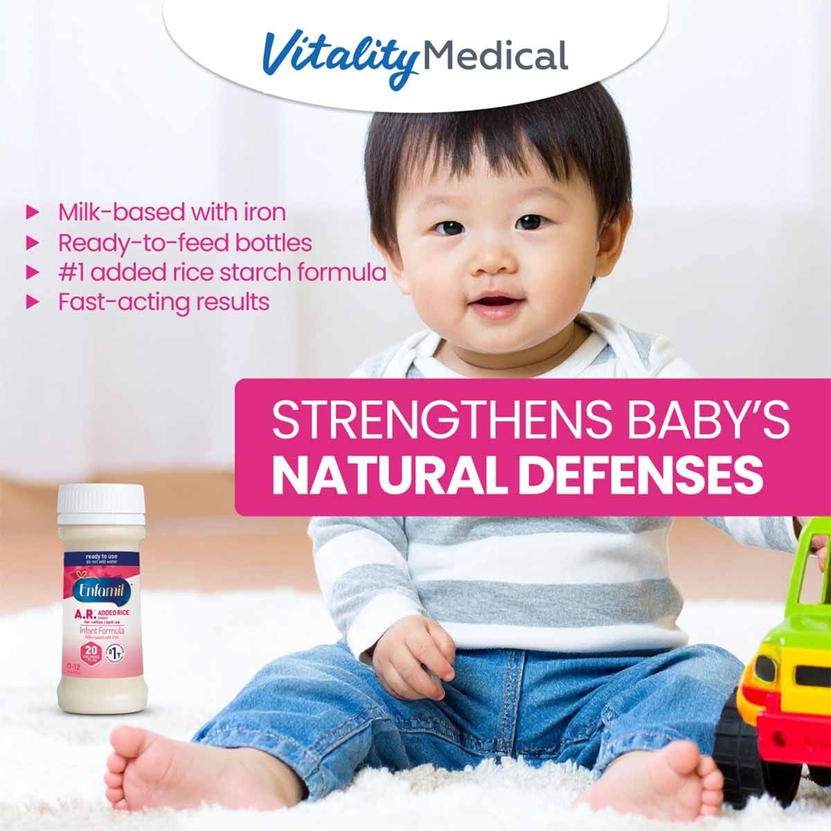 Image 6 of Enfamil A.R. Ready-to-Feed Liquid Formula for Spit Up - Bottles
