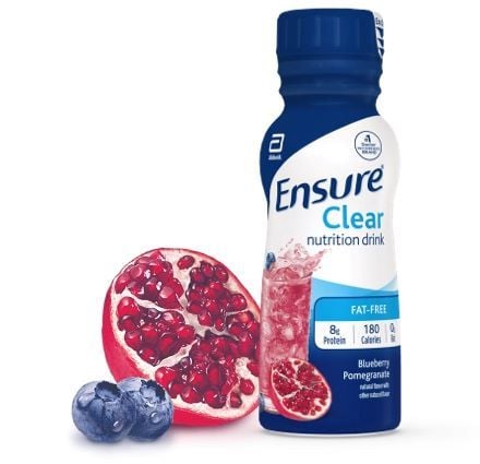 Image 6 of Abbott Ensure Clear Nutrition Drink (High Protein, Fat Free) - Apple, Mixed Berry, Blueberry 8 oz. Cartons