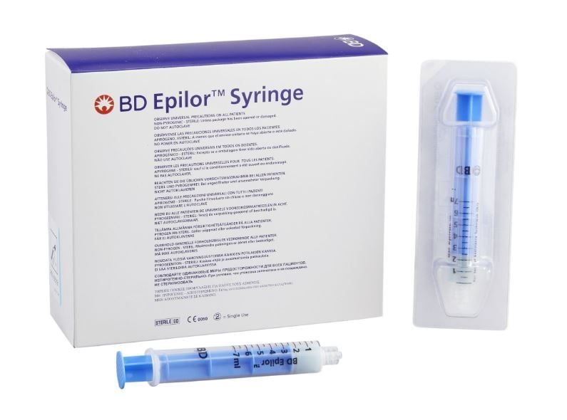 BD Epilor Plastic LOR 7 mL Syringes