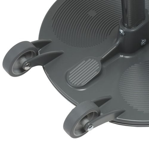 Solid base with wheels