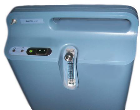 Controls of the EverFlo Oxygen Concentrator