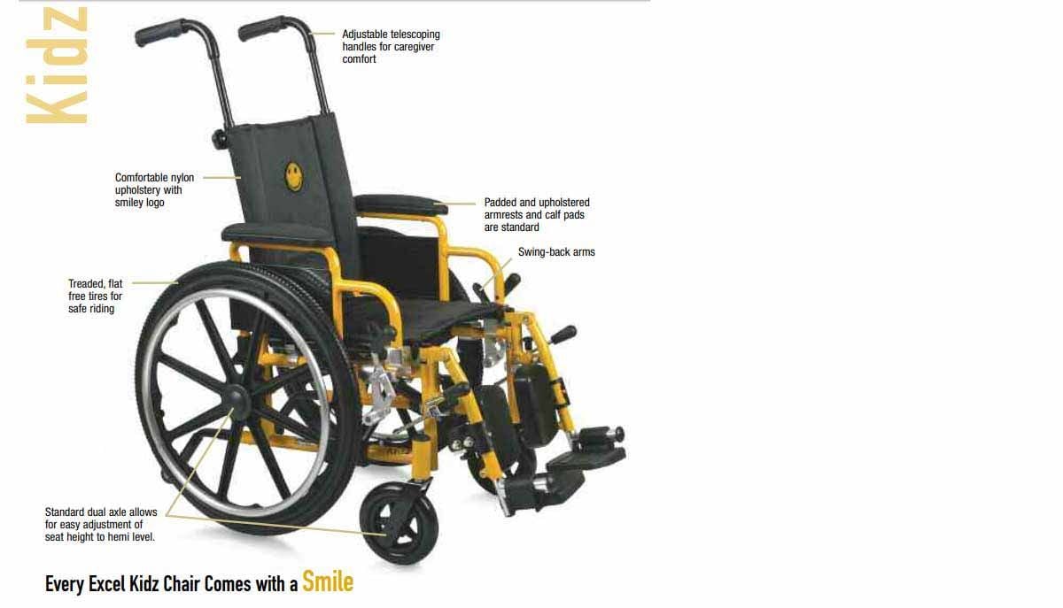 Image 16 of Medline Kidz Pediatric Wheelchair 