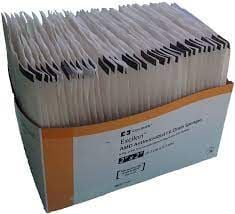 Individually wrapped sponges in their box