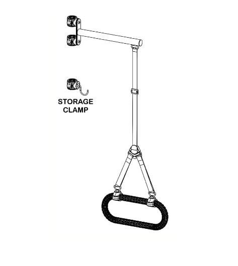 Exercise Trapeze Diagram With Storage Clamp