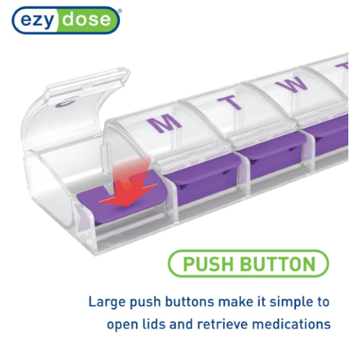 Image 2 of Ezy Dose Push Button Weekly Pill Planner