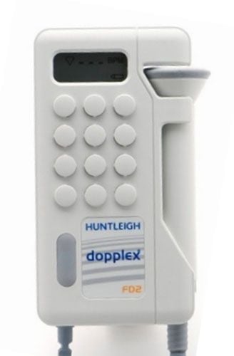 Image 1 of Huntleigh Fetal Dopplex Handheld Doppler System FD2 with 2Mhz Probe