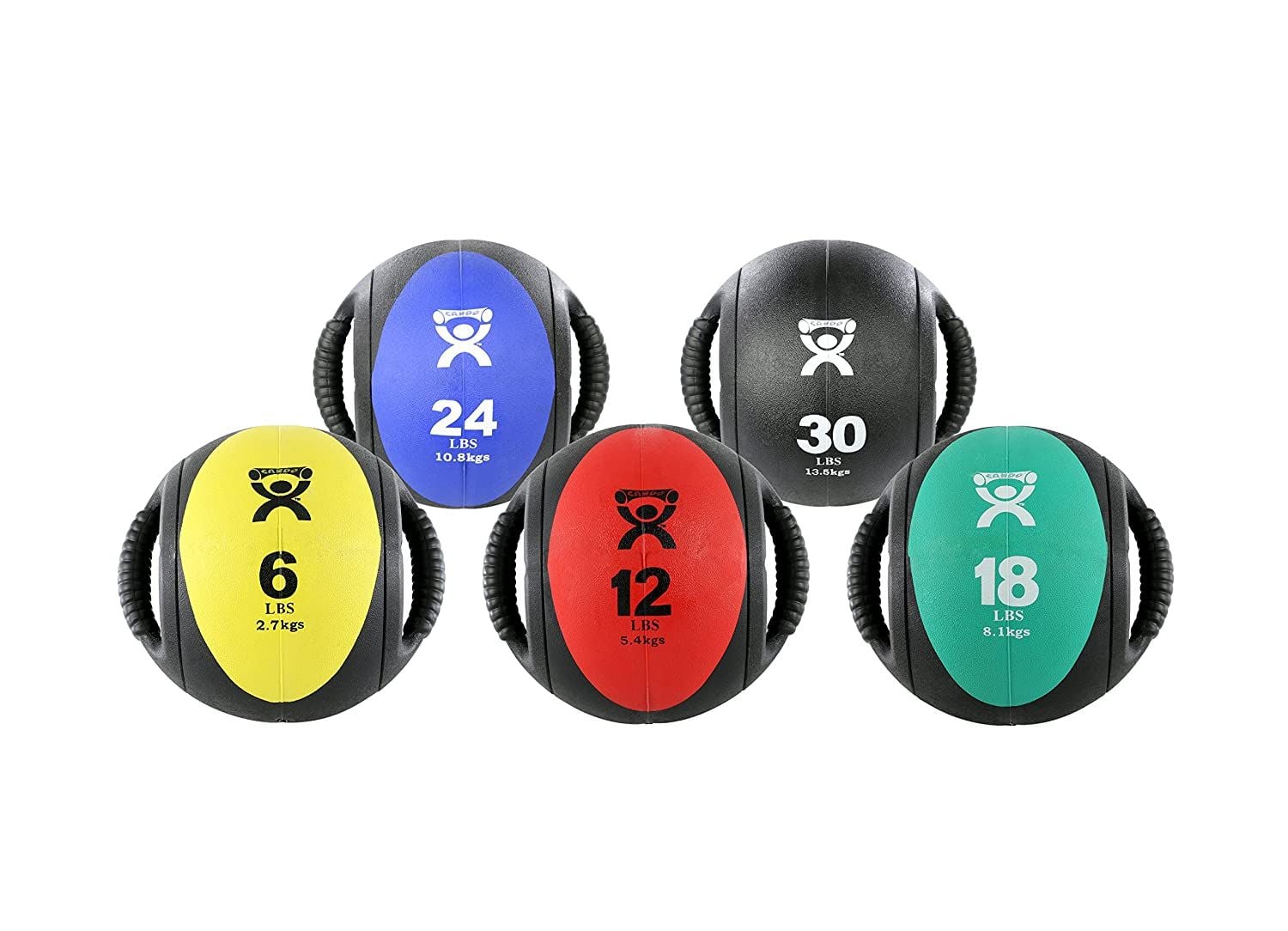 FEI CanDo Dual Handle Medicine Ball Set