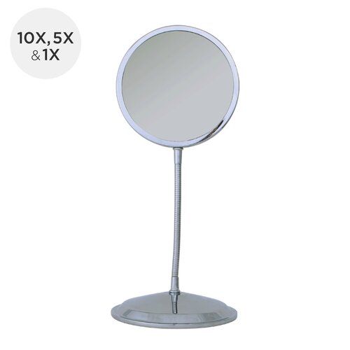 Zadro FG60 Triple Vision Gooseneck Mirror | Mounted | Vitality Medical