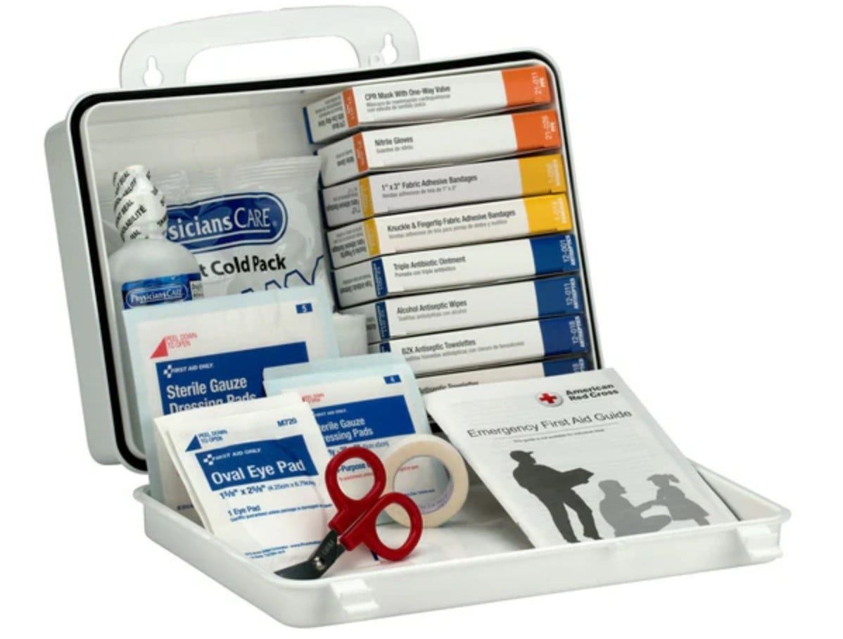 16-Unit Trucker's Weatherproof First Aid Kit