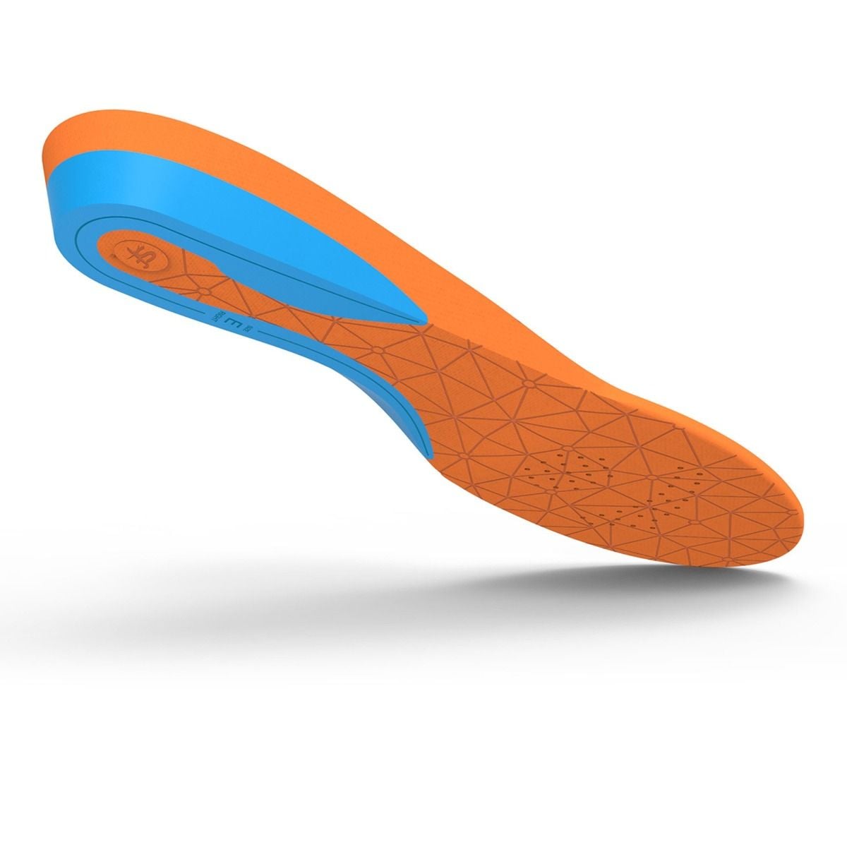 Insole Superfeet® FLEX Full Length Foam / Nylon Female 10-1/2 to 12 / Male 8-1/2 to 10 Black / Blue / Orange
