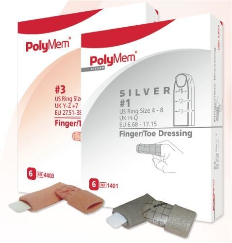 Image 1 of PolyMem Finger/Toe Dressings