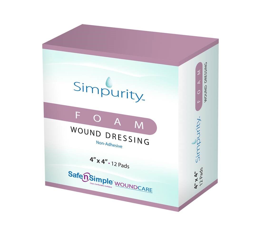 Image 1 of Simpurity Foam Wound Dressing, Non-Adhesive