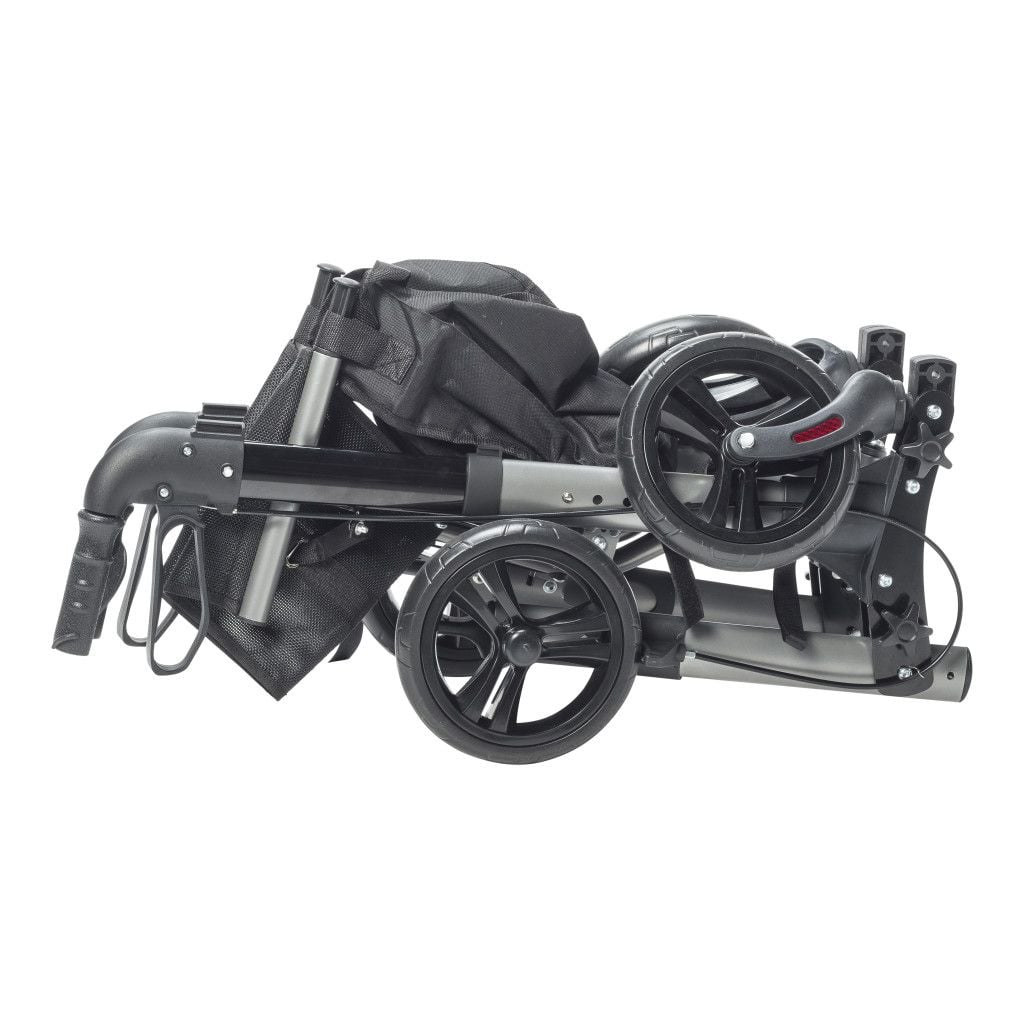 Drive Medical Compact Folding Wheelchair - RTL10288BK (Folded)