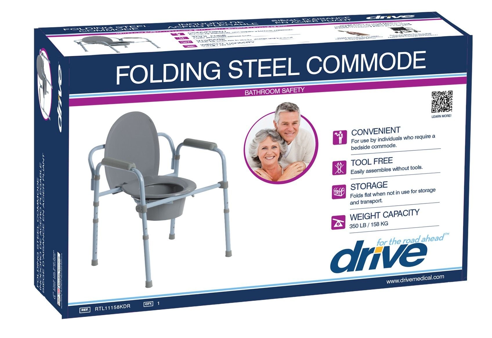 Folding Steel Commode Packaging