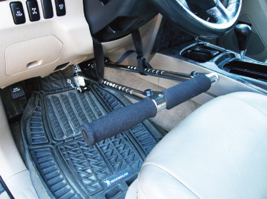 Freedom Staff SYL-940 Portable Handicap Driving Aid Hand Controls In Use