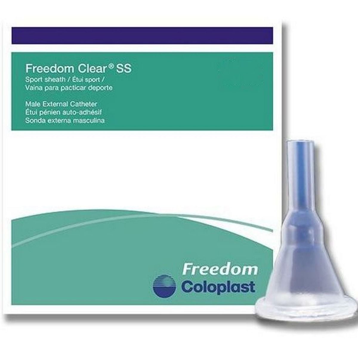 Image 1 of Coloplast Freedom Clear SS Male External Catheter