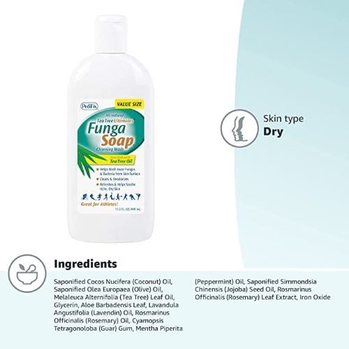 FungaSoap by PediFix formula is designed to work for dry skin types.