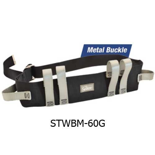 Image 3 of Secure Transfer Walking Gait Belt with Six Caregiver Hand Grips - 4 Inches Wide