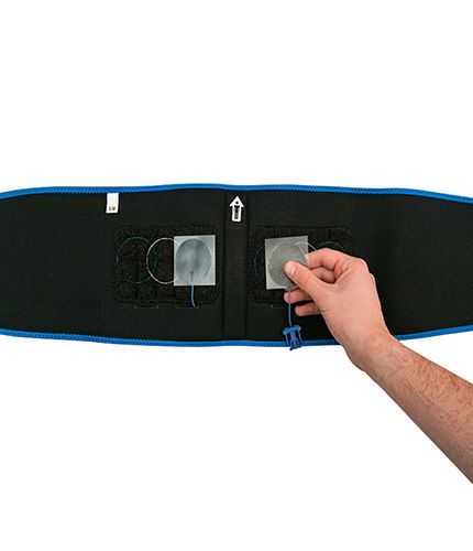 Interior of Back WioWrap Showing Electrode Placement
