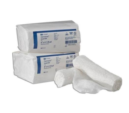 Image 2 of Dermacea 441109 Low Ply Gauze Rolls 6 in x 4yds Bandage 3 Ply - Sterile