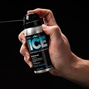 Instant Ice can be sprayed at any angle.