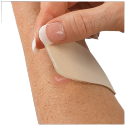 Applying bandage to arm