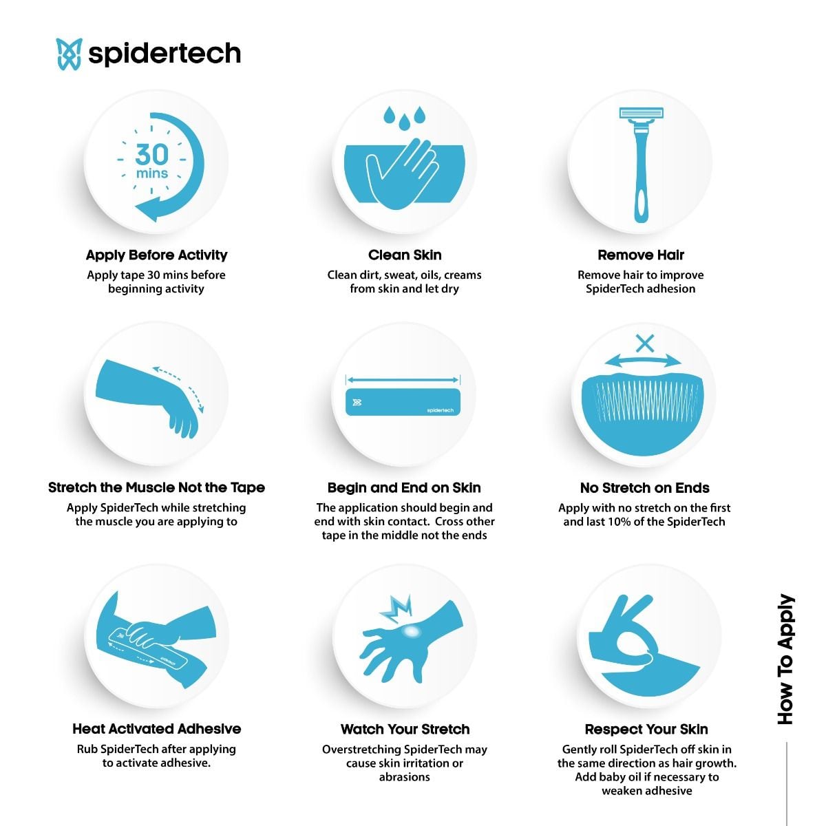 Image 14 of Spidertech Pro Pre-Cut Kinesiology Tape