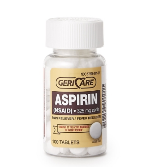 GeriCare 325 mg, 100 Tablets per Bottle