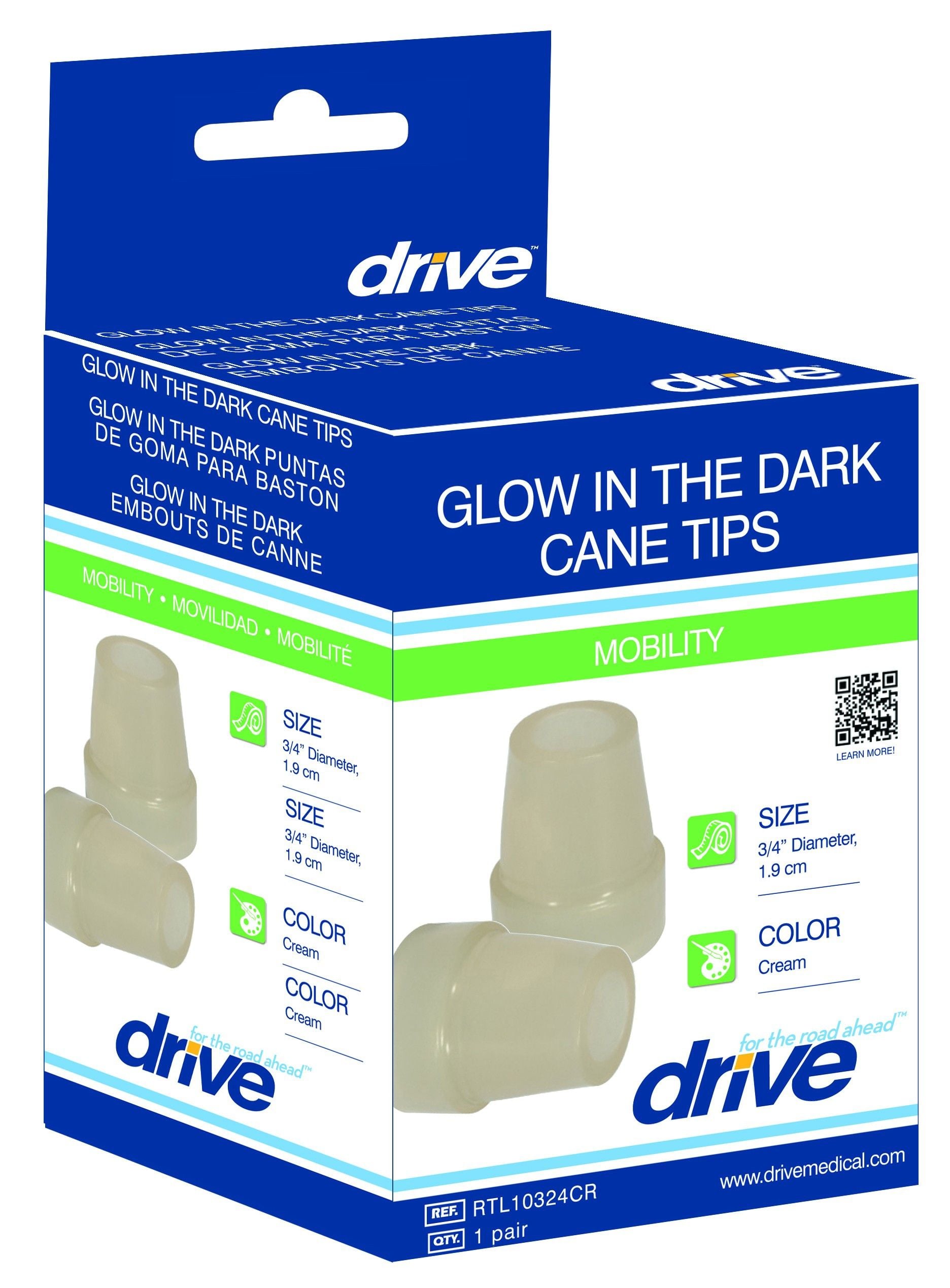 Glow In The Dark Cane Tips