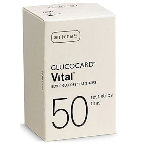 Glucocard Vital Blood Glucose Test Strips Box of 50 - 760050