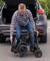 Folds easily for traveling