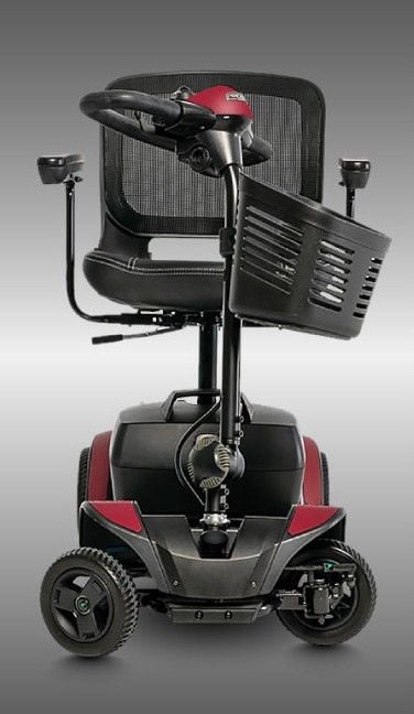 Cardinal red scooter