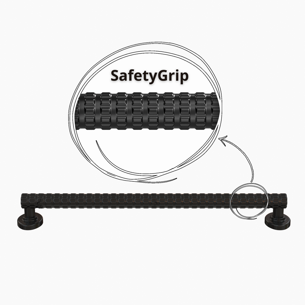 Black Grab Bar with SafetyGrip