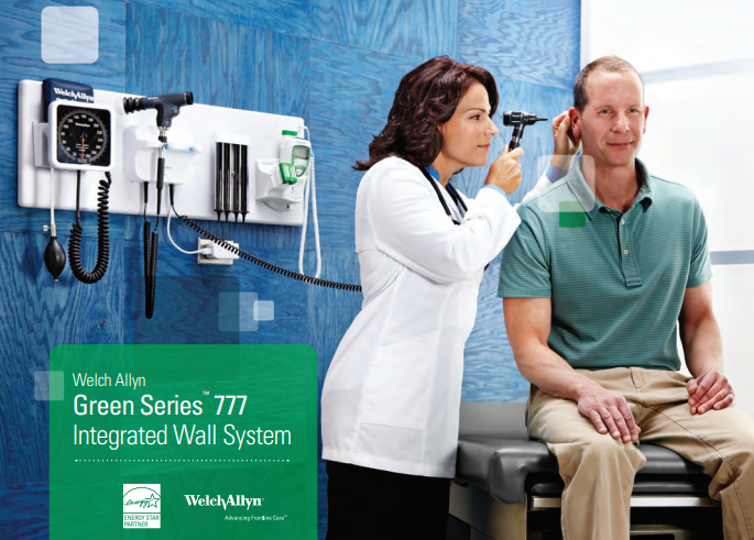 Green Series Wall Board System Mounted for Clinic Use