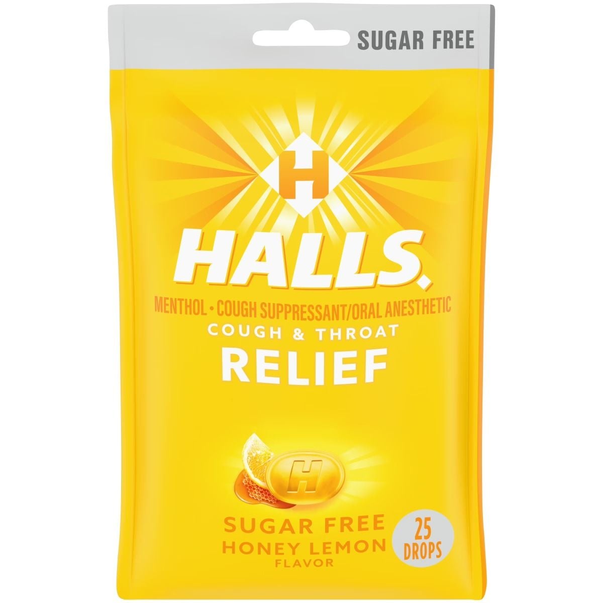 Cold and Cough Relief Halls Sugar-Free