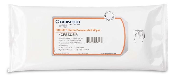 Sterile Presaturated Wipes - HCPS2328IR