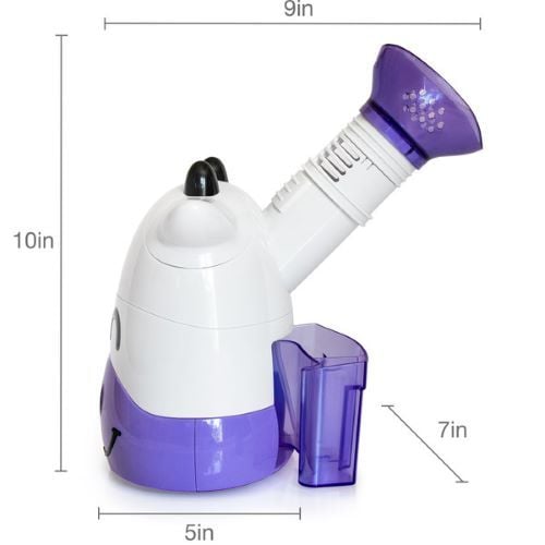 Dimensions of the steam inhaler