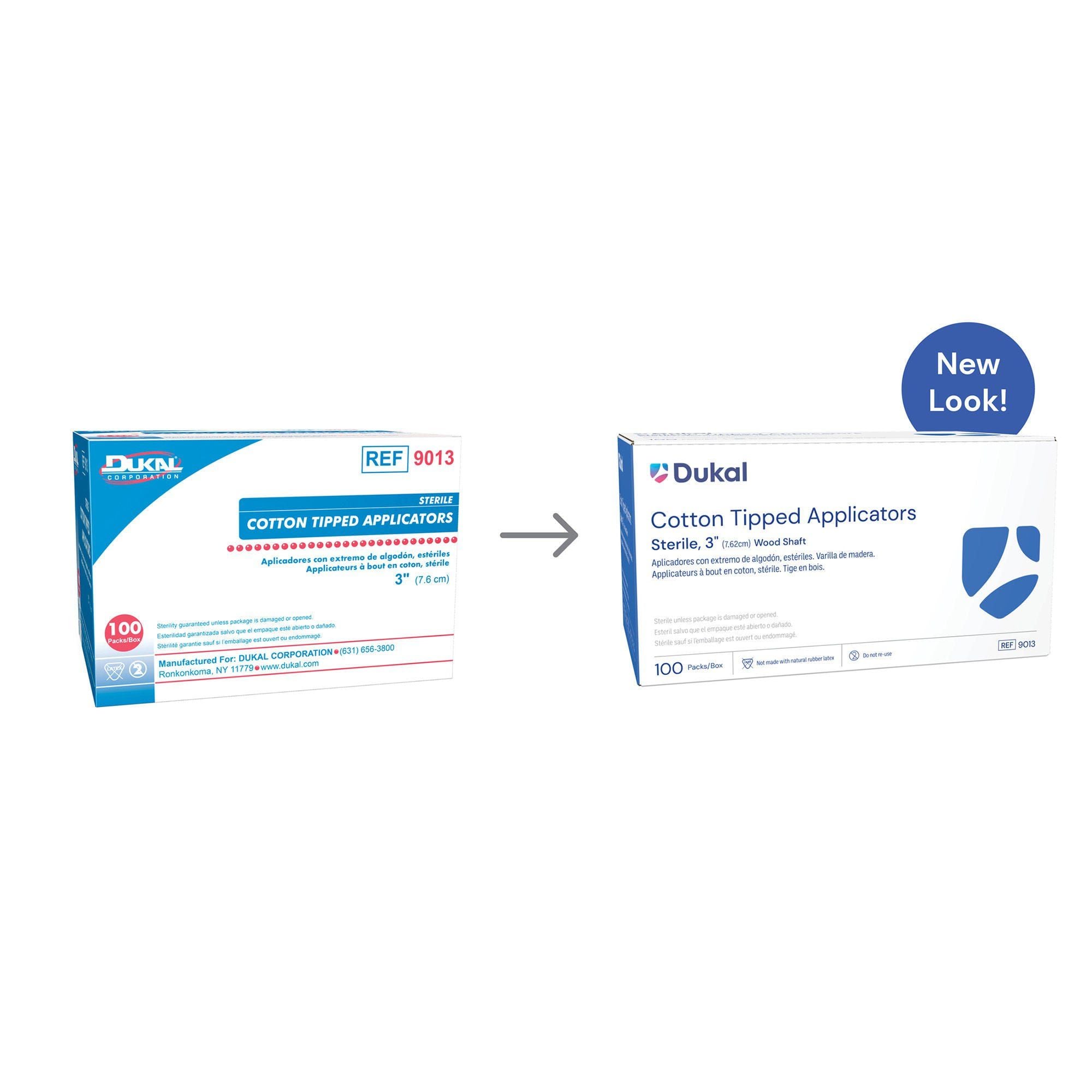 Dukal Cotton Tipped Wood Applicators - Sterile/Non-Sterile