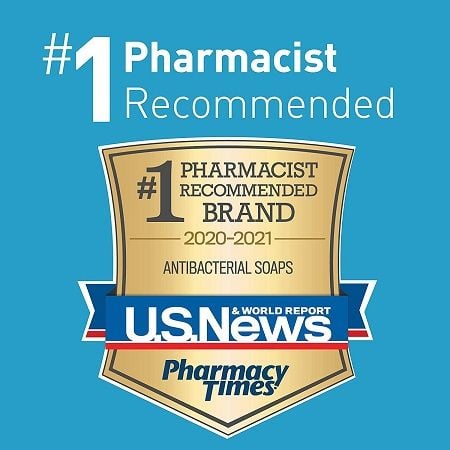 #1 Pharmacist Recommended Brand of antibacterial soaps for 2020 and 2021.