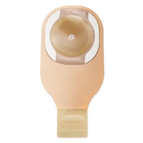 Image 1 of Hollister Premier One-Piece Drainable Ostomy Pouch with Flat CeraPlus Barrier, Lock 'n Roll Microseal Closure, Tape, Filter