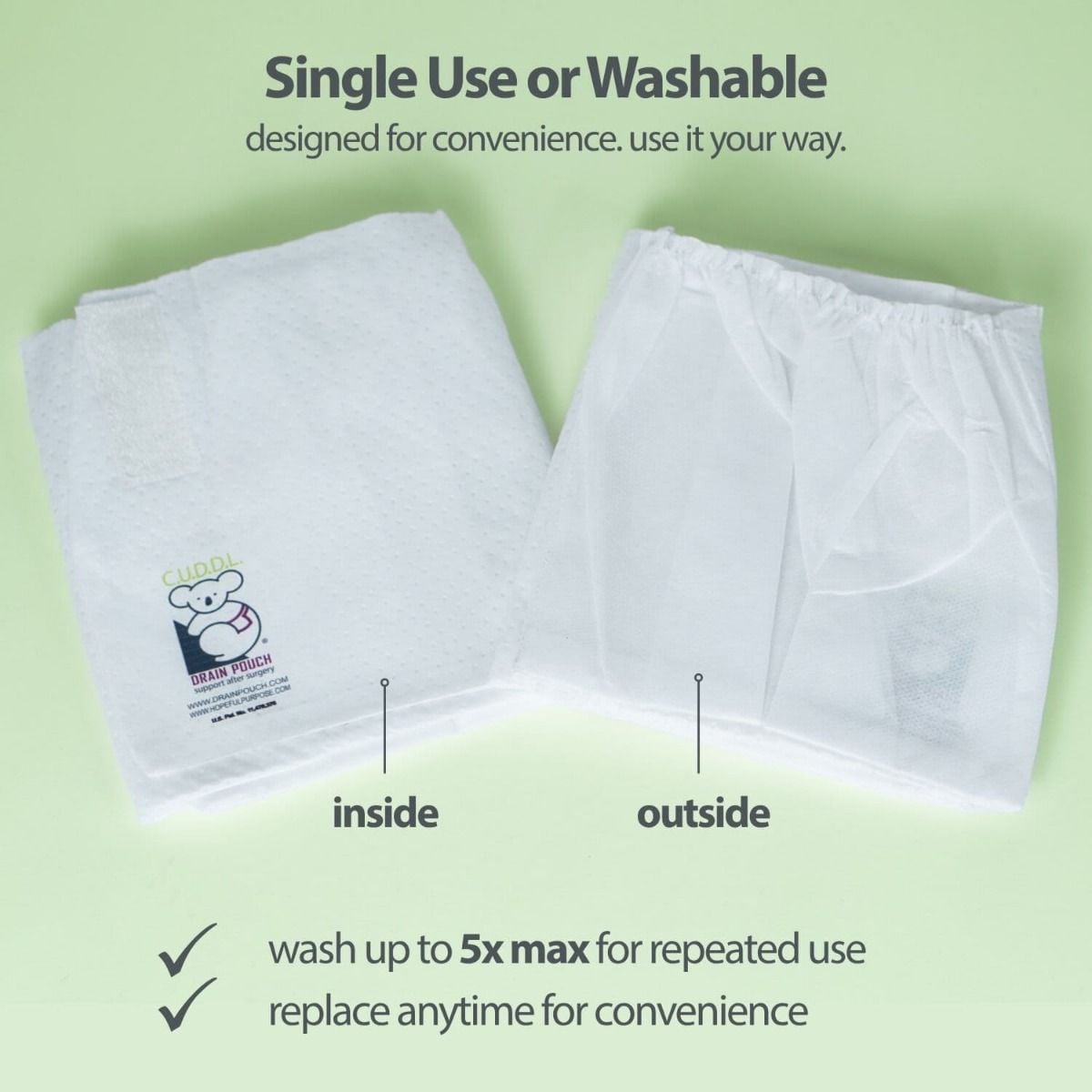 Single use or washable