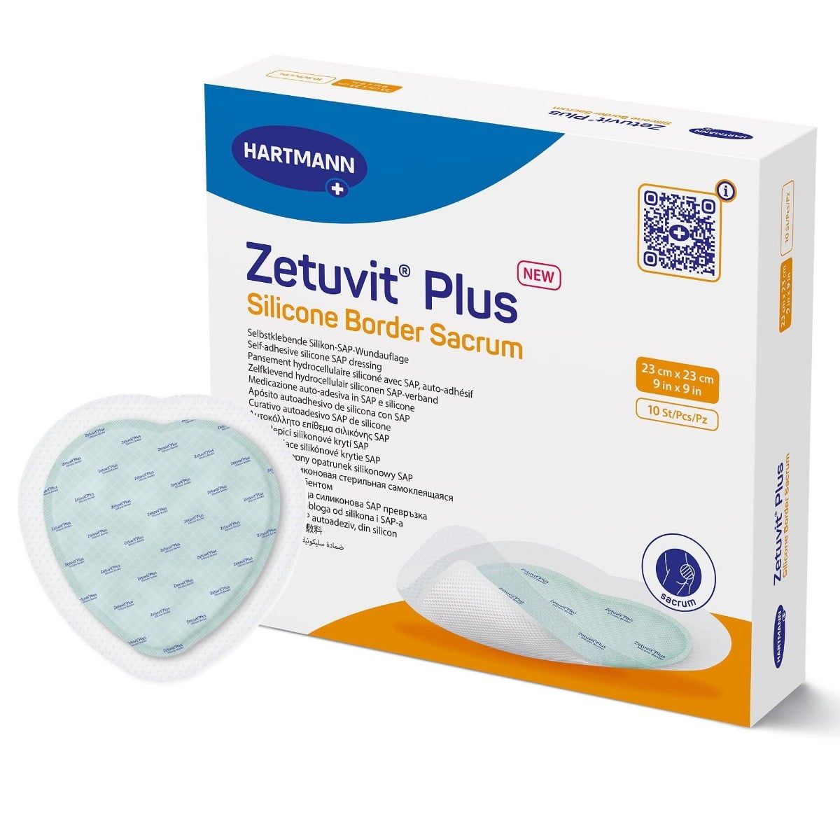Zetuvit Plus Silicone Bordered Dressing - Sacrum