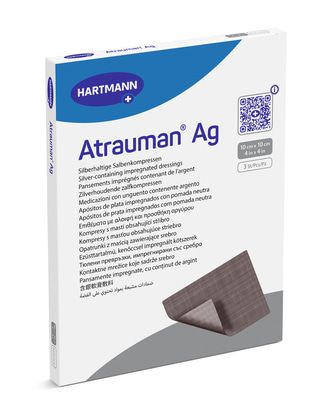 Atrauman Ag Impregnated Contact Layer Dressing - 5 or 10 cm