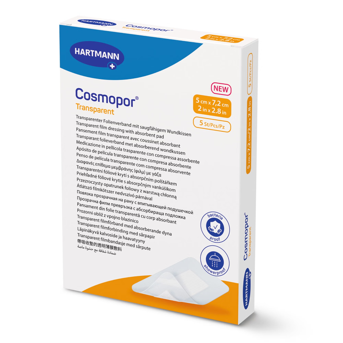 Hartmann Cosmopor Transparent Film Dressing - 2 x 2.8 Inch