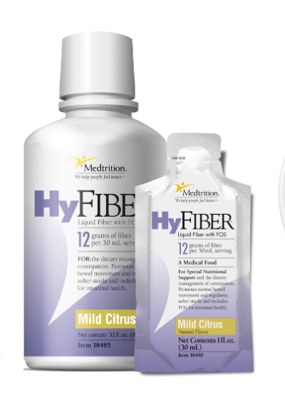 HyFIBER Liquid Fiber with FOS, Mild Citrus, 1 oz & 32 oz.