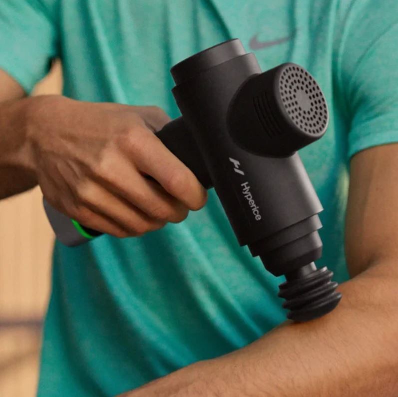 Man Using Hypervolt 2 Pro on Forearm
