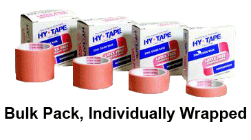 Hy Tape Pink Zinc Oxide Tape Bulk Packed, Individually Wrapped