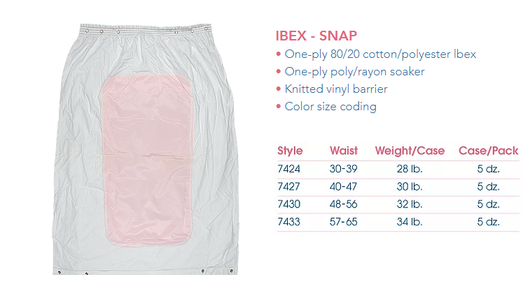 Image 3 of IBEX Snap Reusable Adult Diaper